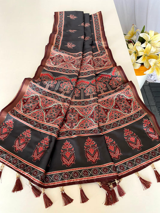 Adorable Dolla Viscose Black Color Saree