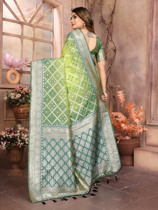 Captivating Kochi Silk Perrot Color Saree