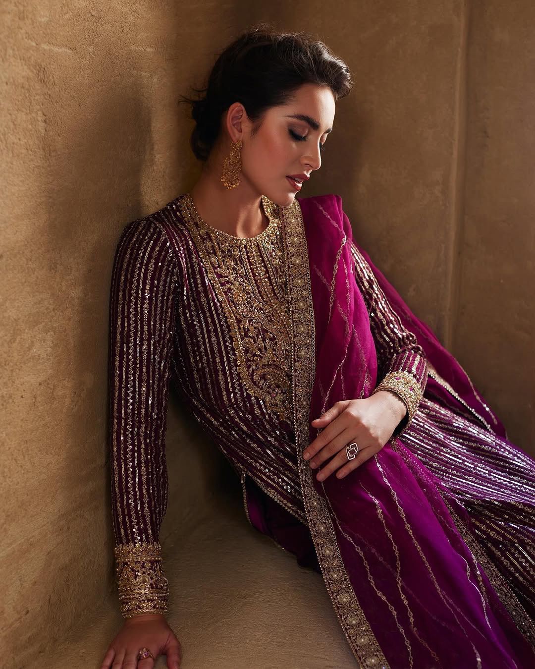 Elegant Georgette Pink Color Palazzo Suit