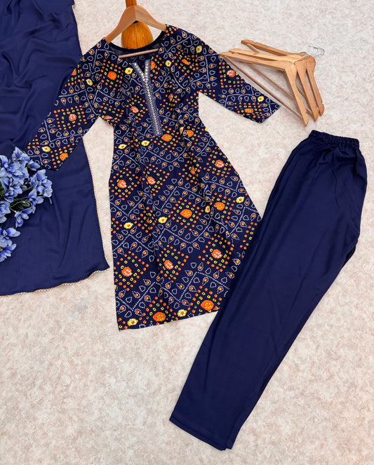 Heavy Reyon Blue Color Salwar Suit