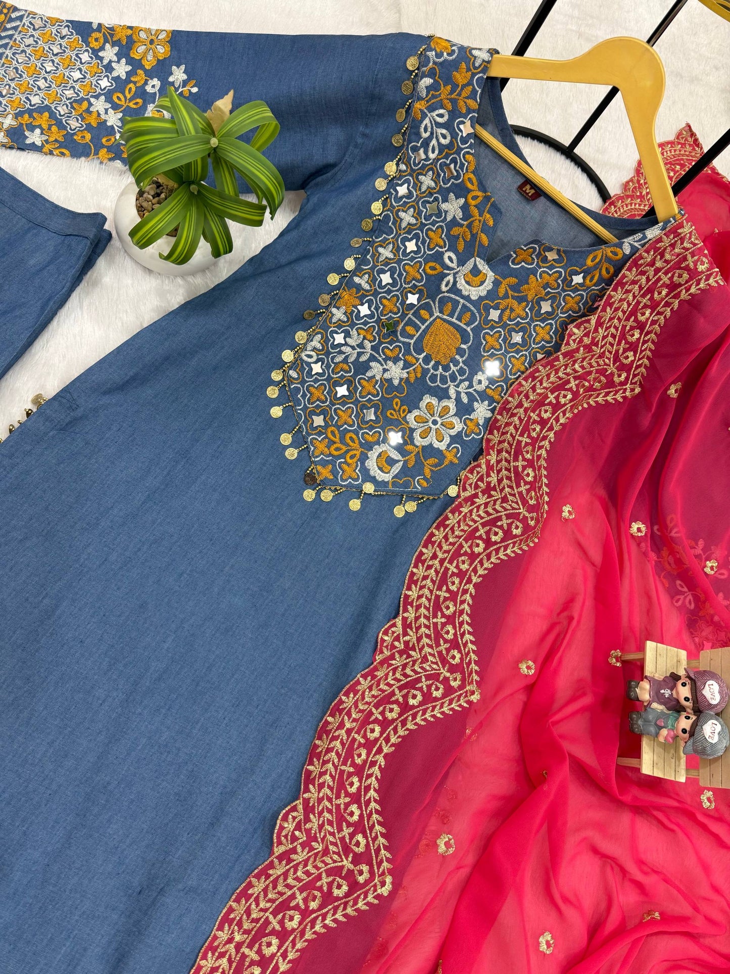 Wedding Wear Purple Color Embroidered Salwar Suit