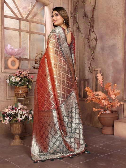 Captivating Kochi Silk Mustard Color Saree