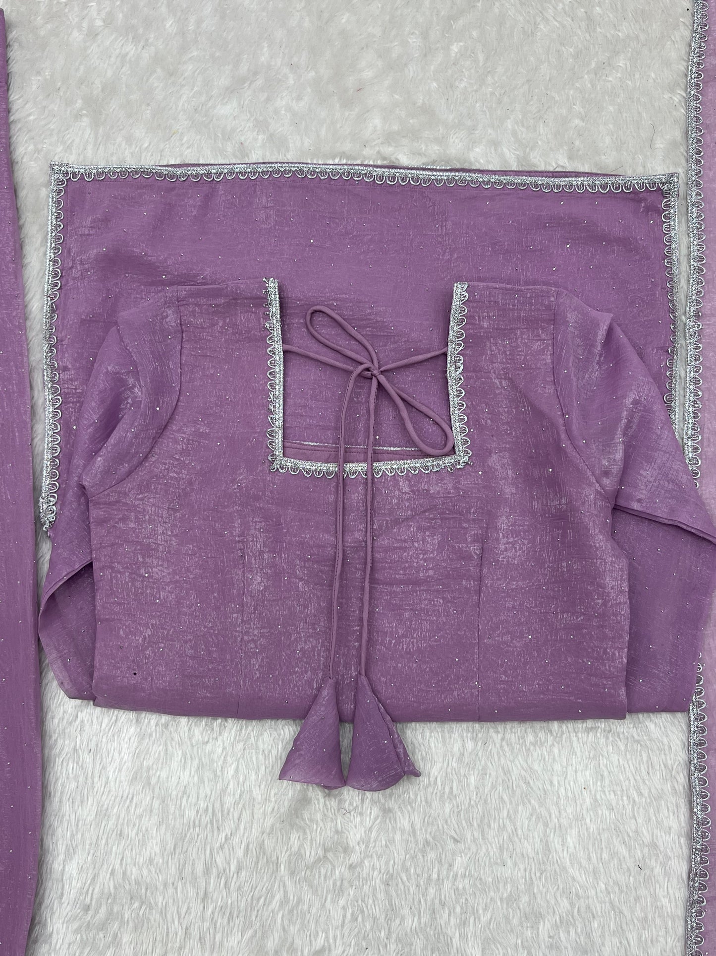 Delightful Purple Color Farshi Salwar suit Set