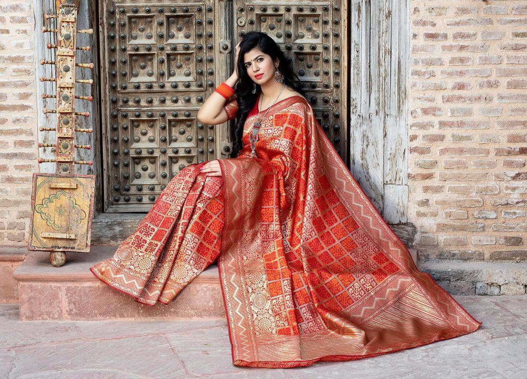 Red Color Marvelous Soft Silk Saree
