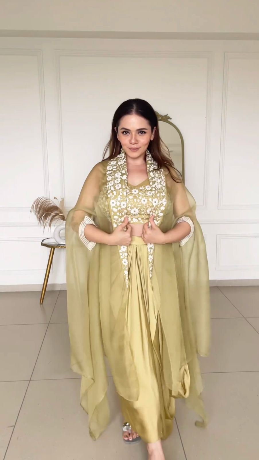 Ceremony Wear Thread With Sequence Light Yellow Color Lehenga Choli