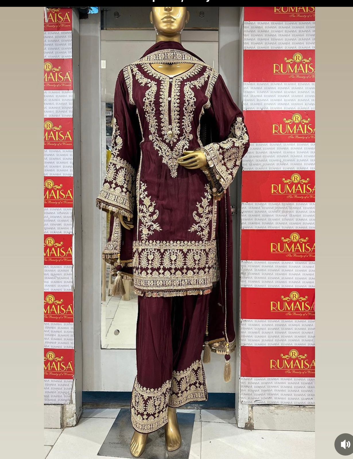 Embellished Sequences Embroidery Work Red Color Anarkali Suit