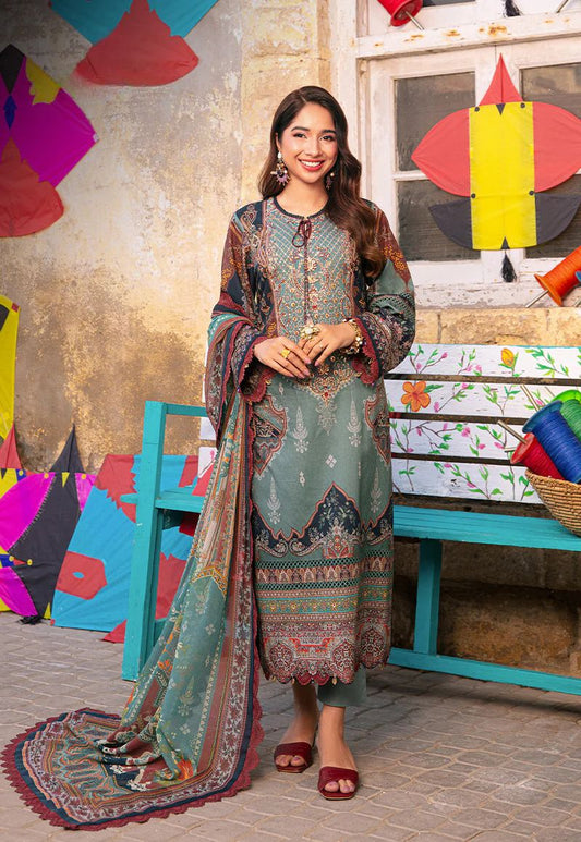 Adorable Multi Colour Embroidery Work Salwar Suit