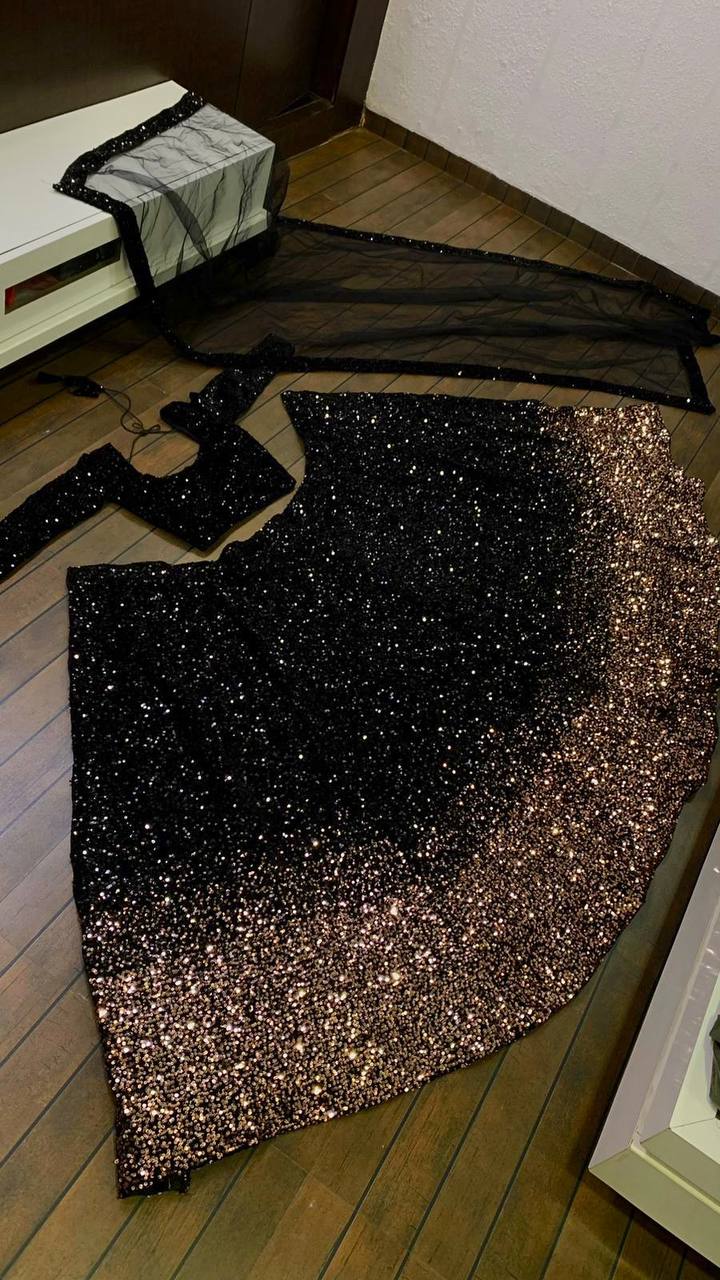 Outstanding Black Color Heavy Sequence Work Lehenga Choli