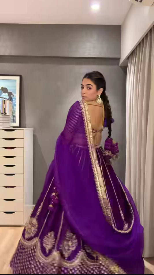 Classique Heavy Work Purple Color Lehenga Choli