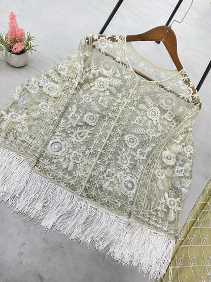 Imposing Sequences Work Pista Color Palazzo Suit