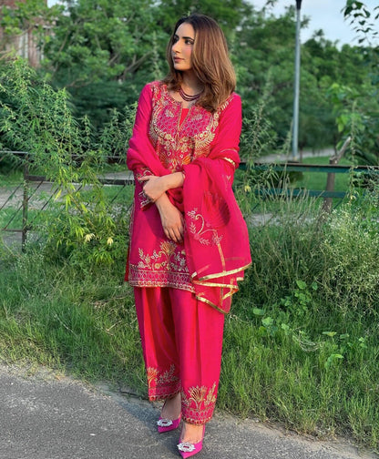 Glamorous Sequence Work Pink Color Salwar Suit
