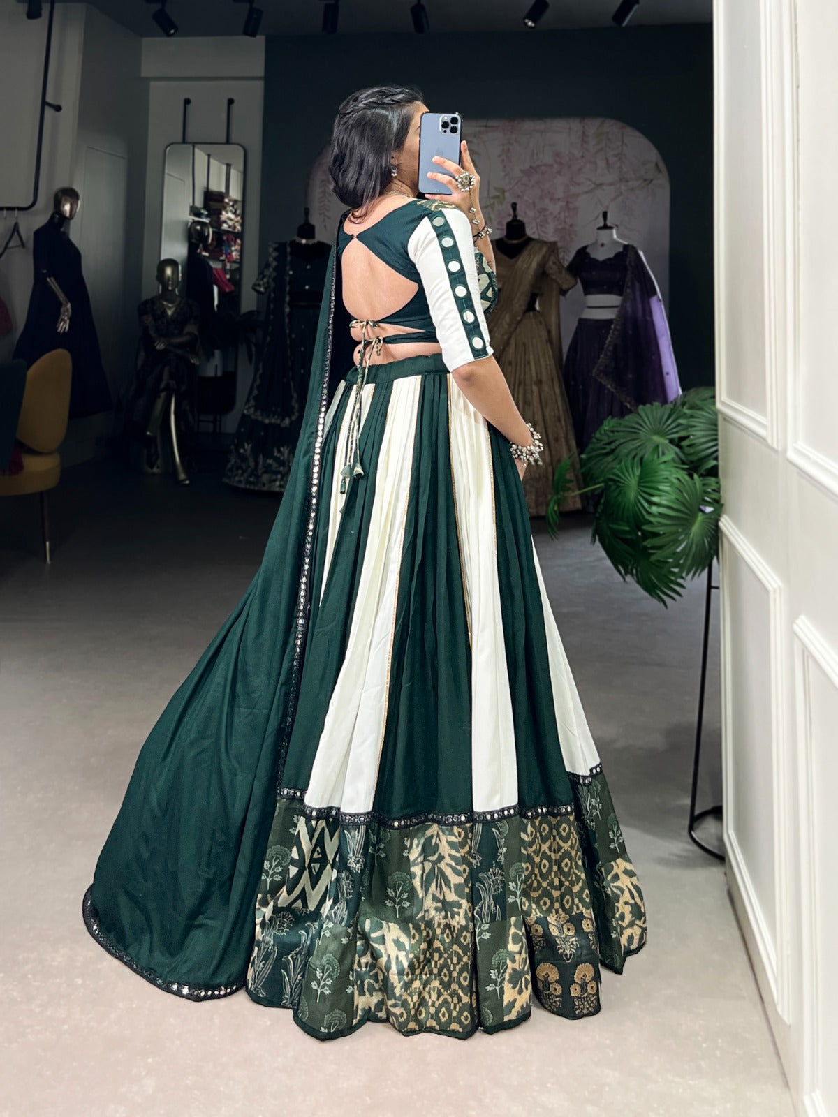 Fabulous Green Color Pure Rayon Lehenga Choli
