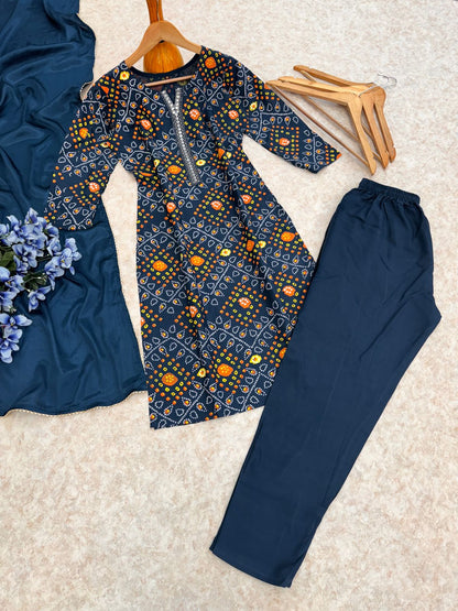 Heavy Reyon Teal Blue Color Salwar Suit