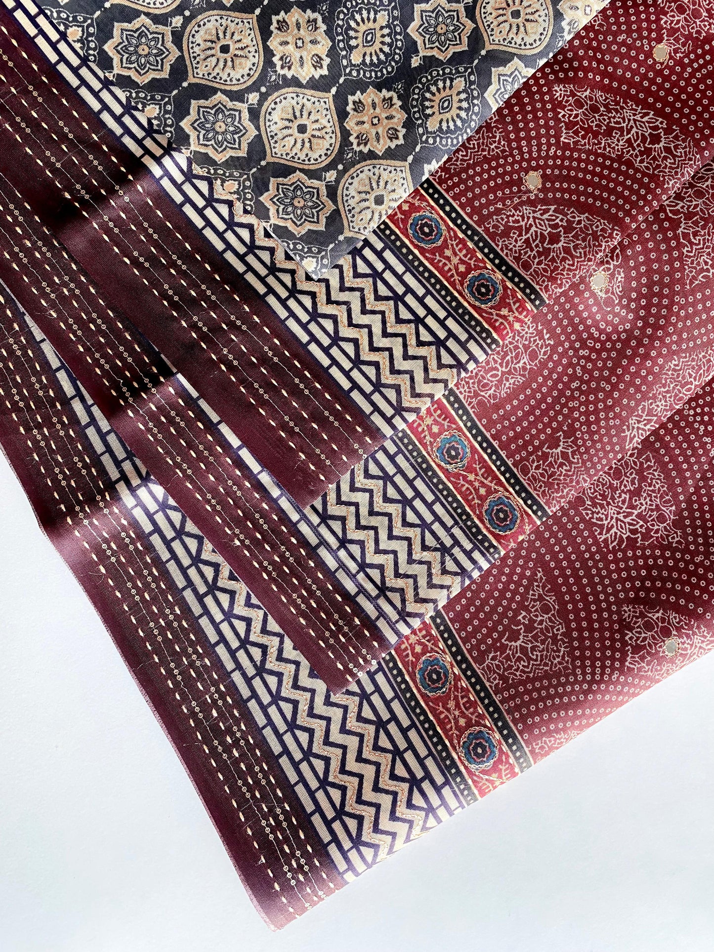 Elegant Bandhani Prints Brown Color Saree