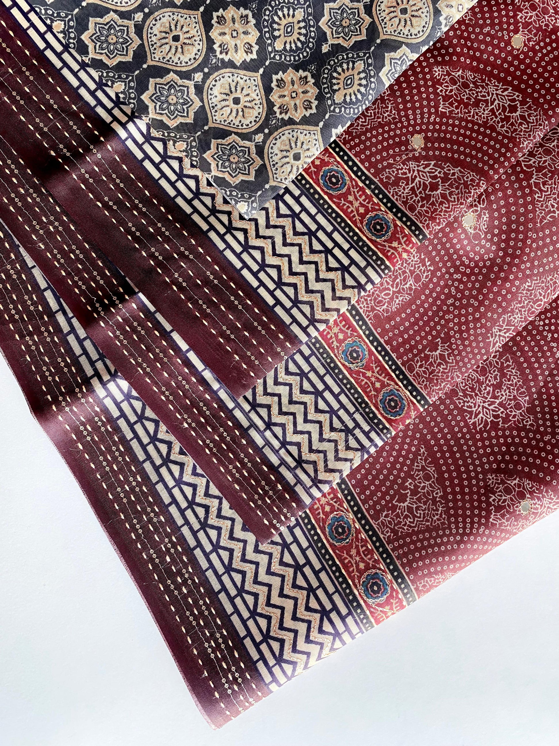 Elegant Bandhani Prints Brown Color Saree