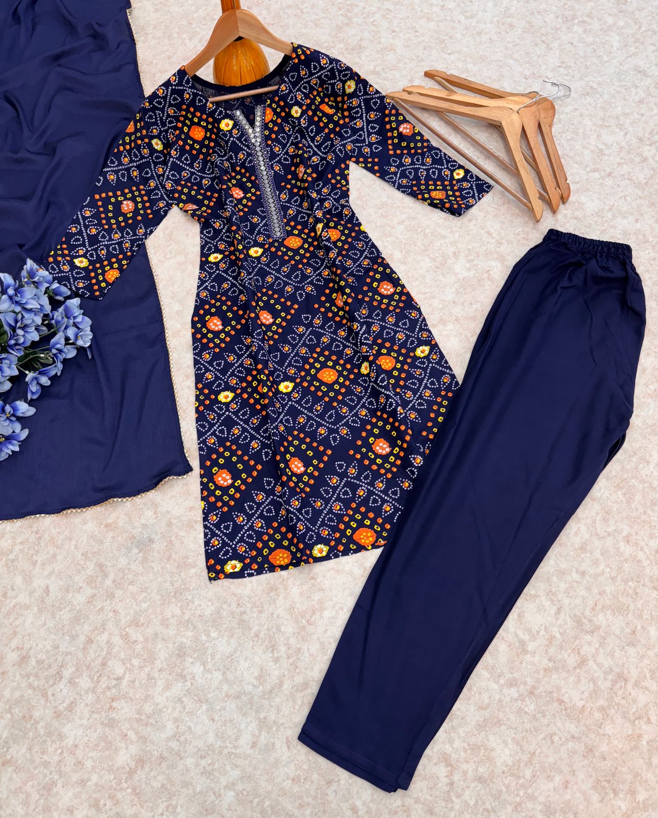 Heavy Reyon Blue Color Salwar Suit