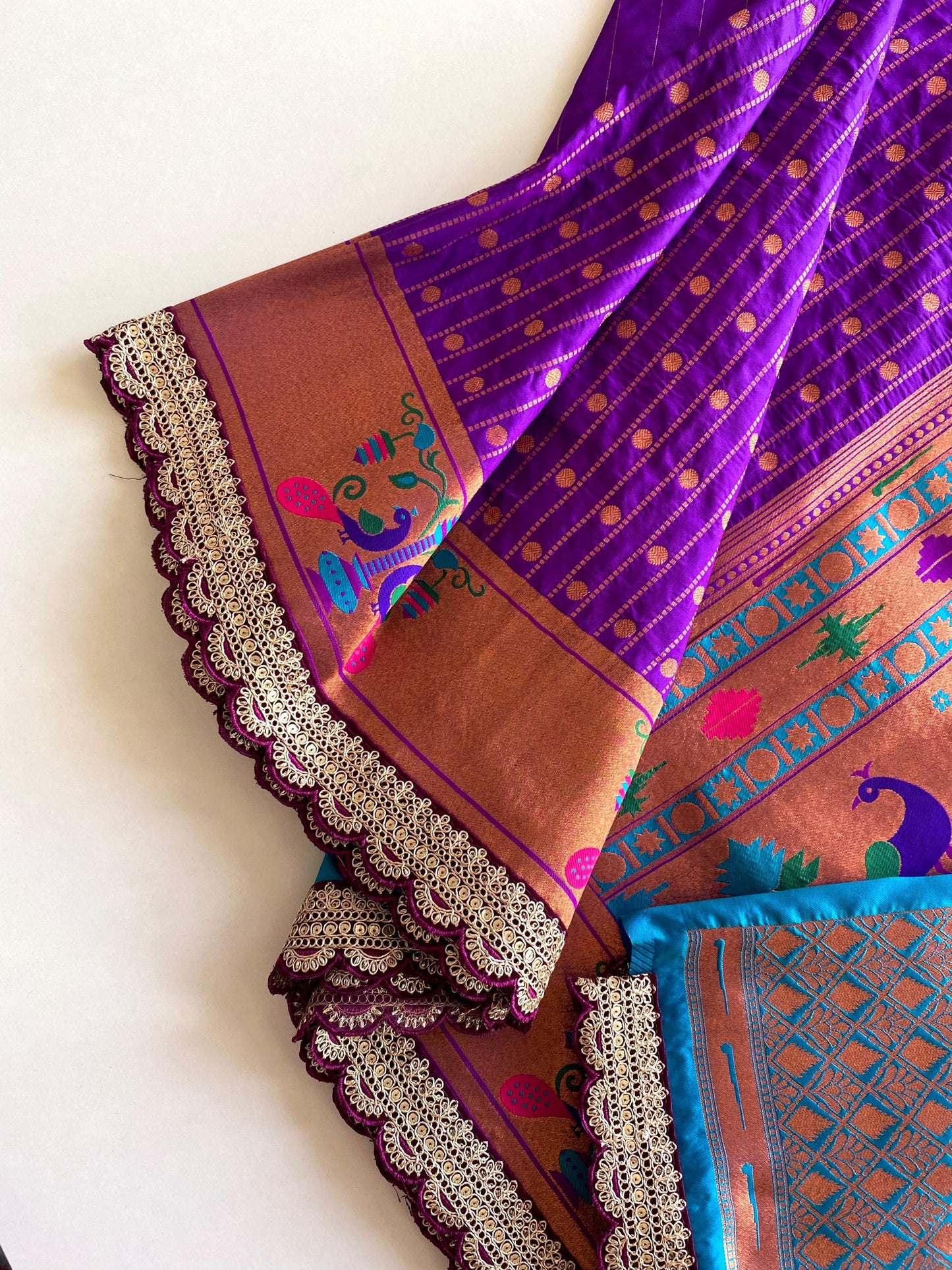 Ravishing Purple Color Paithani Silk Saree