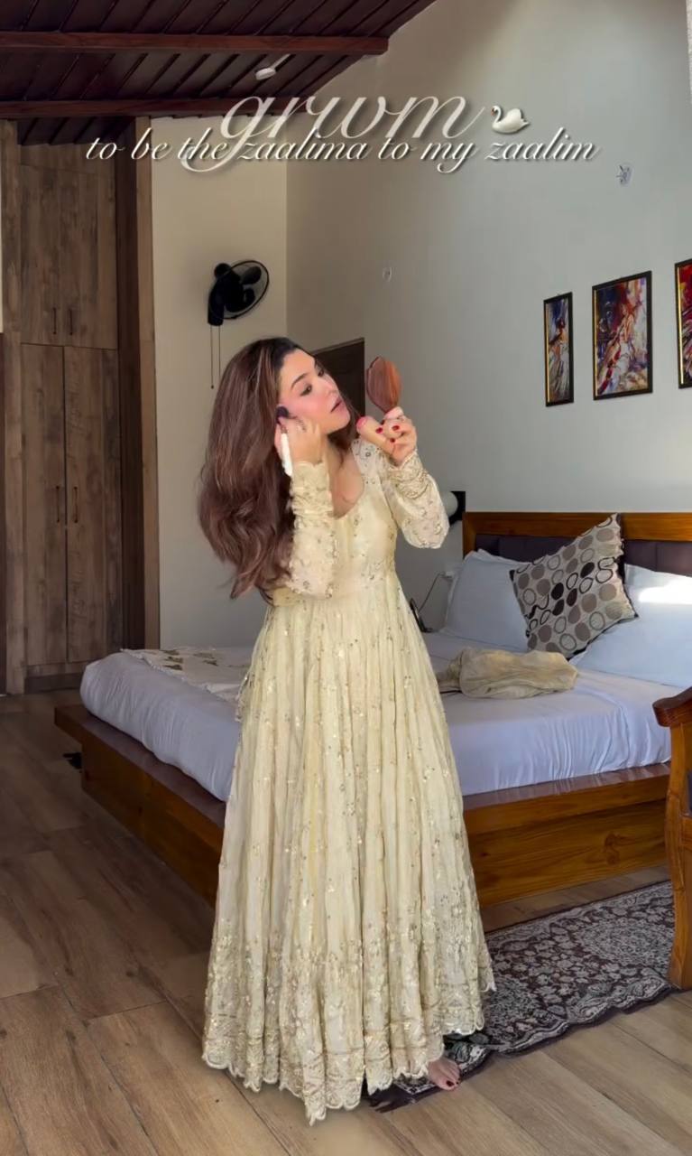 Sangeet Wear Off White Color Sequence Embroidered Anarkali Gown With Dupatta
