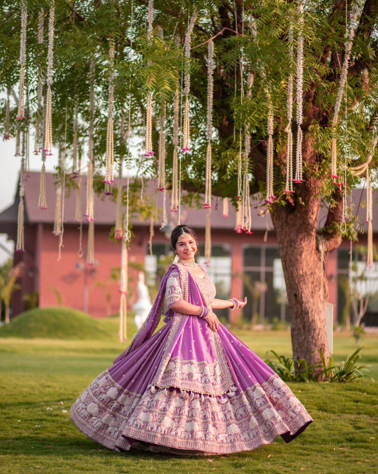 Engagements Wear Lavender Color Embroiderded Lehenga Choli