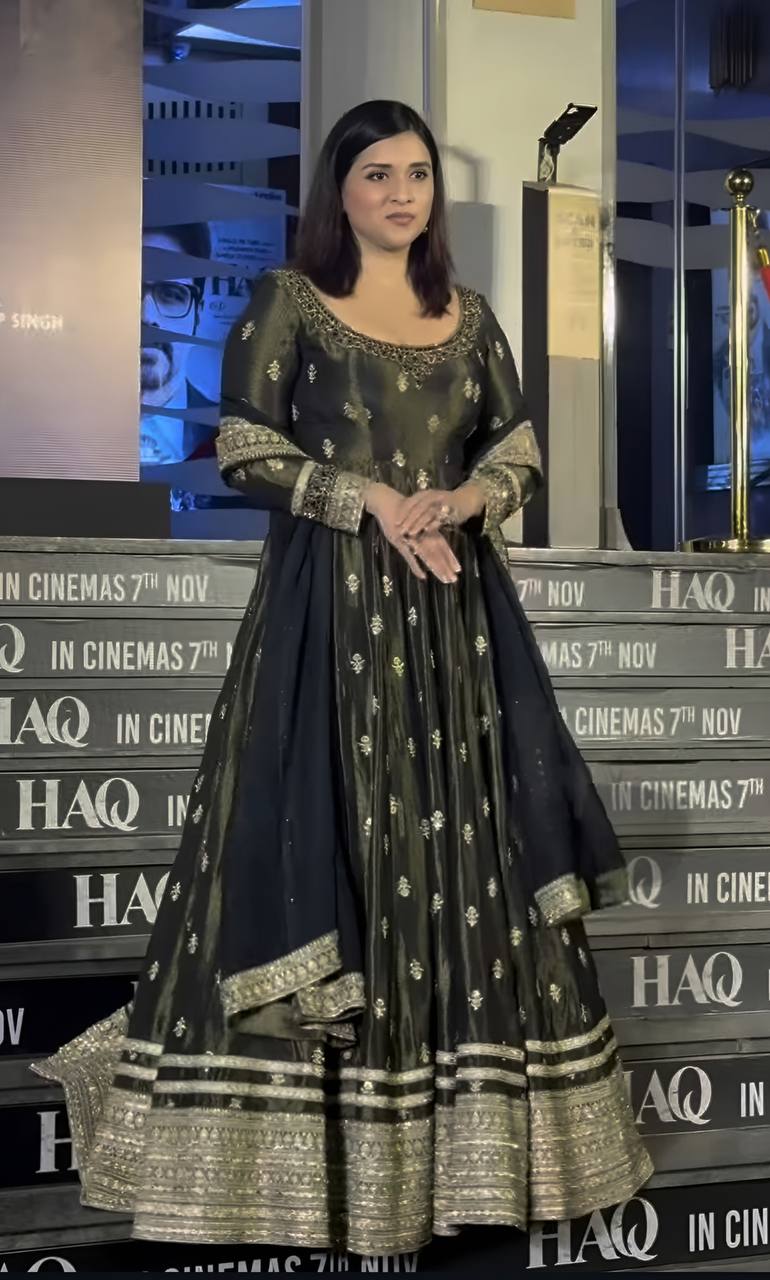 Luxury Green Color Designer Chinon Silk Embroidered Anarkali Gown Suit