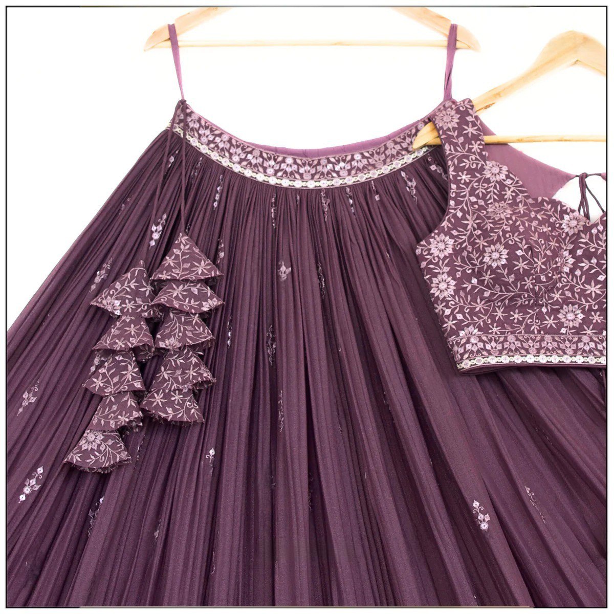 Demanding Purple Color Sequence Embroidered Lehenga Choli