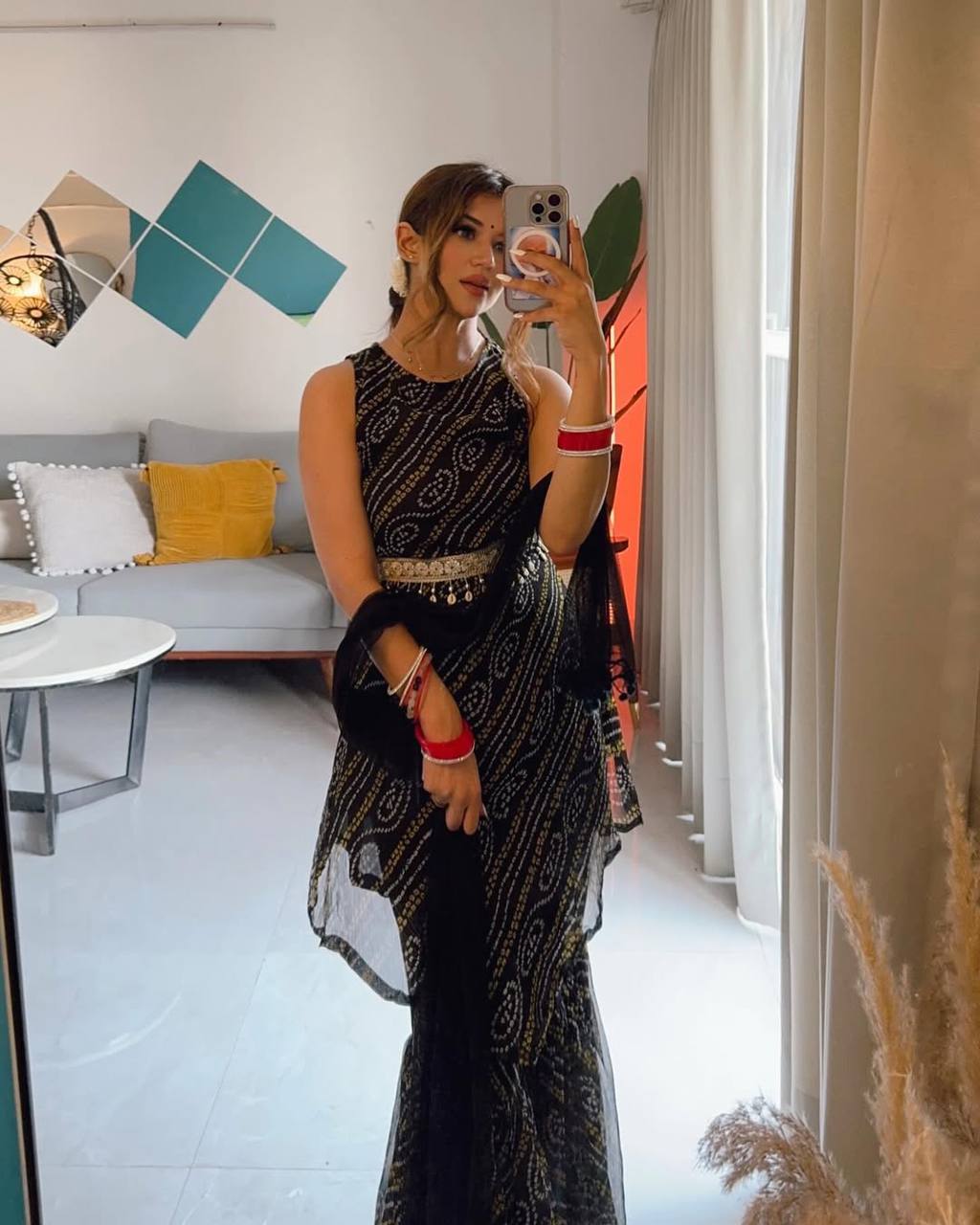 Party Wear Black Color Embroidery With Handwork Palazzo Suit