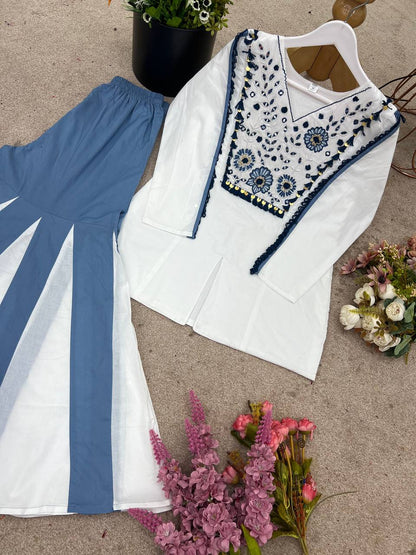 Festival Special Premium Designer With Real Mirror Co-Ord Set