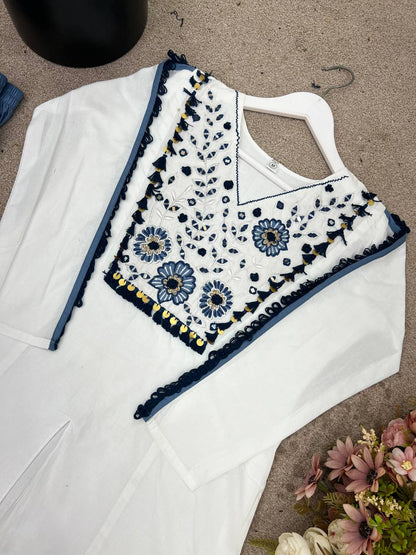 Festival Special Premium Designer With Real Mirror Co-Ord Set