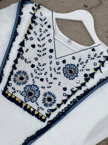Festival Special Premium Designer With Real Mirror Co-Ord Set