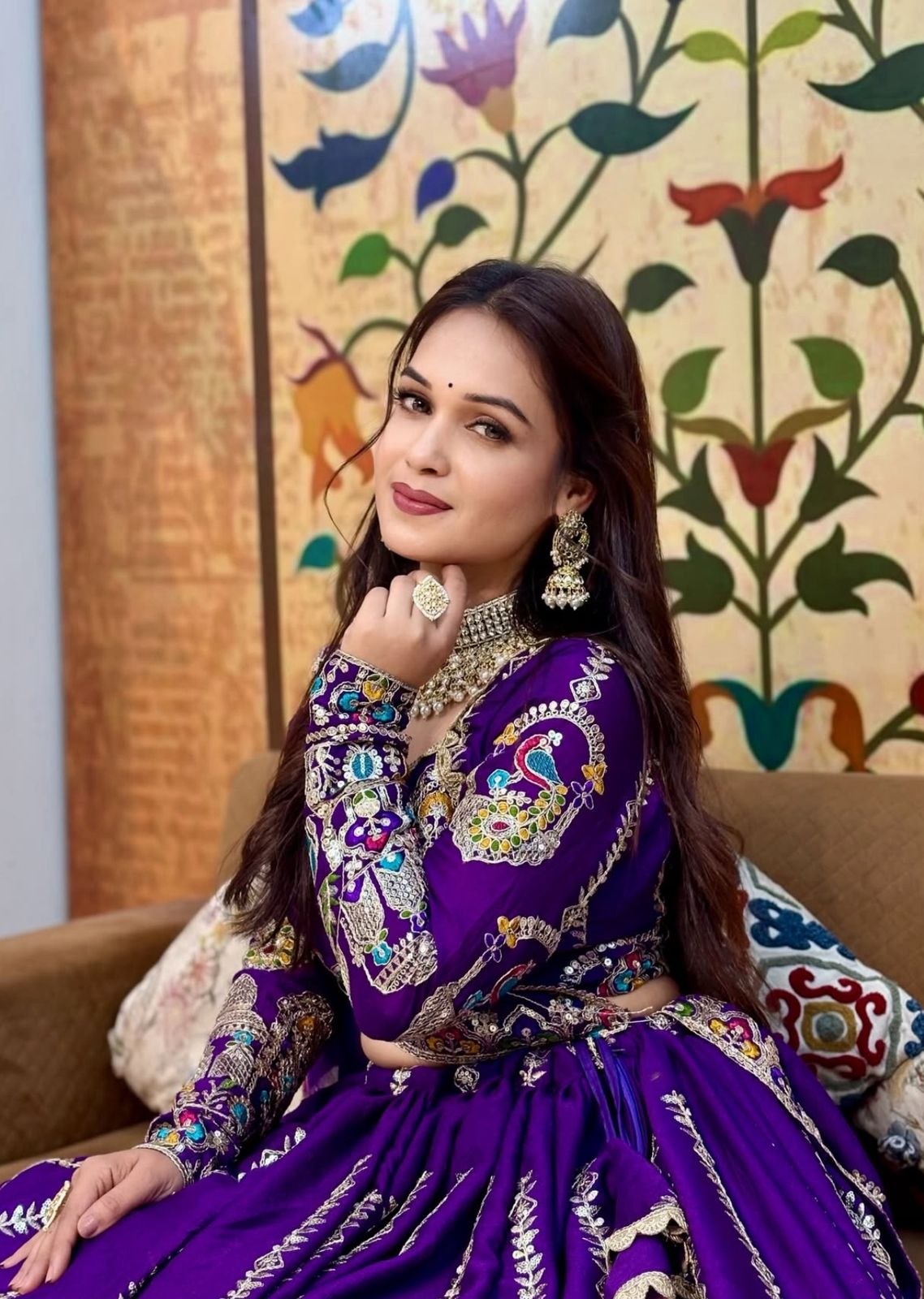 Occasion Wear Purple Color Sequence Embroidered Lehenga Choli