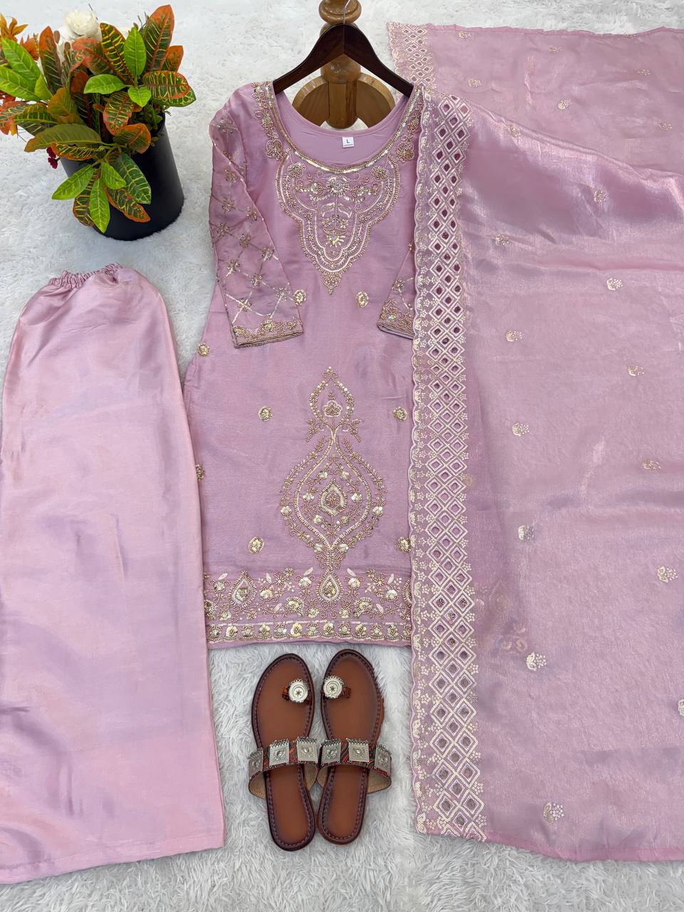 Party Wear Yellow Color Embroidery Beads Work Sharara Suit Set