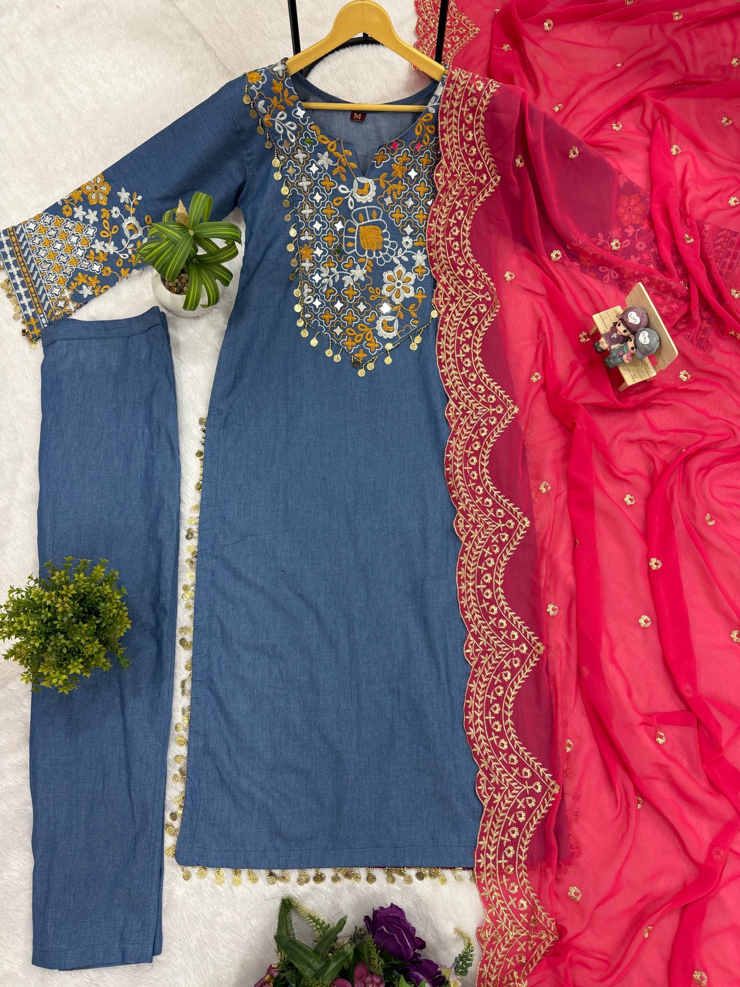 Wedding Wear Purple Color Embroidered Salwar Suit