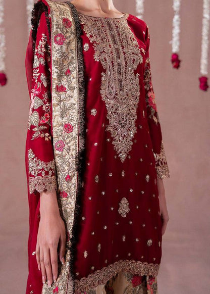 Gorgeous Maroon Color Embroidered Patiyala Salwar With Dupatta