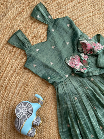 Beautiful Wedding Wear Embroidered Designer Gown For Girls