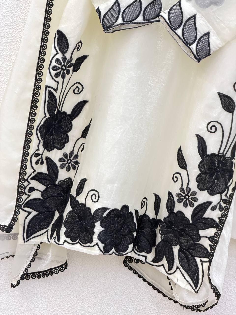 Party Wear Off White Color Fendy Silk Farshi Suit