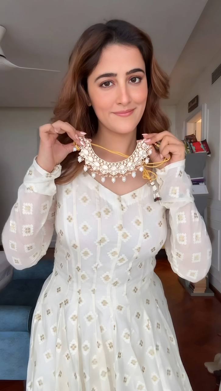 Wedding Wear White Color Embroidery With Sequins Anarkali Suit Set
