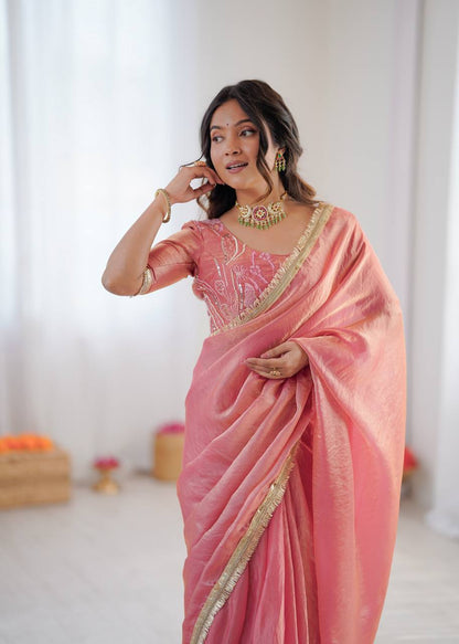 Party Wear Ready To Wear Fendy Silk Saree
