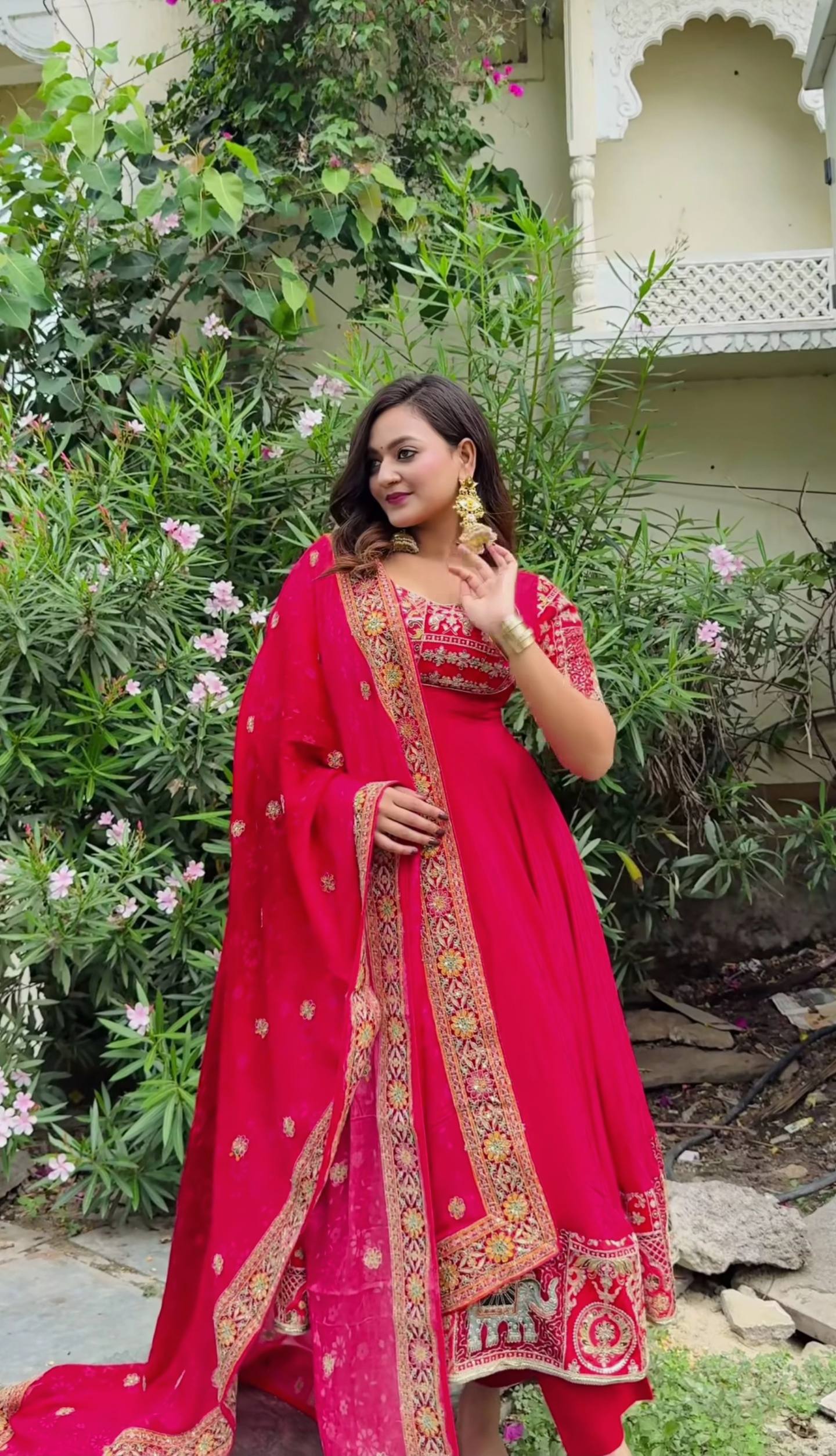 Fancy Pink Color Sequence Embroidered Anarkali Suit With Dupatta