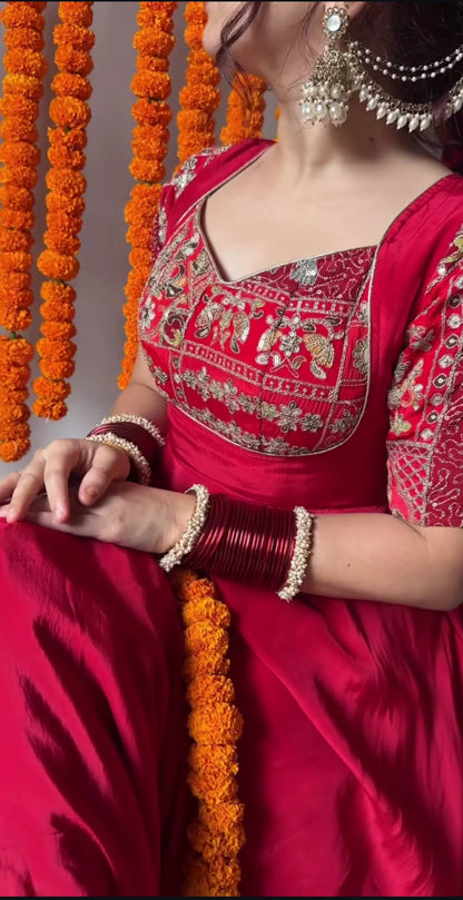 Fancy Pink Color Sequence Embroidered Anarkali Suit With Dupatta