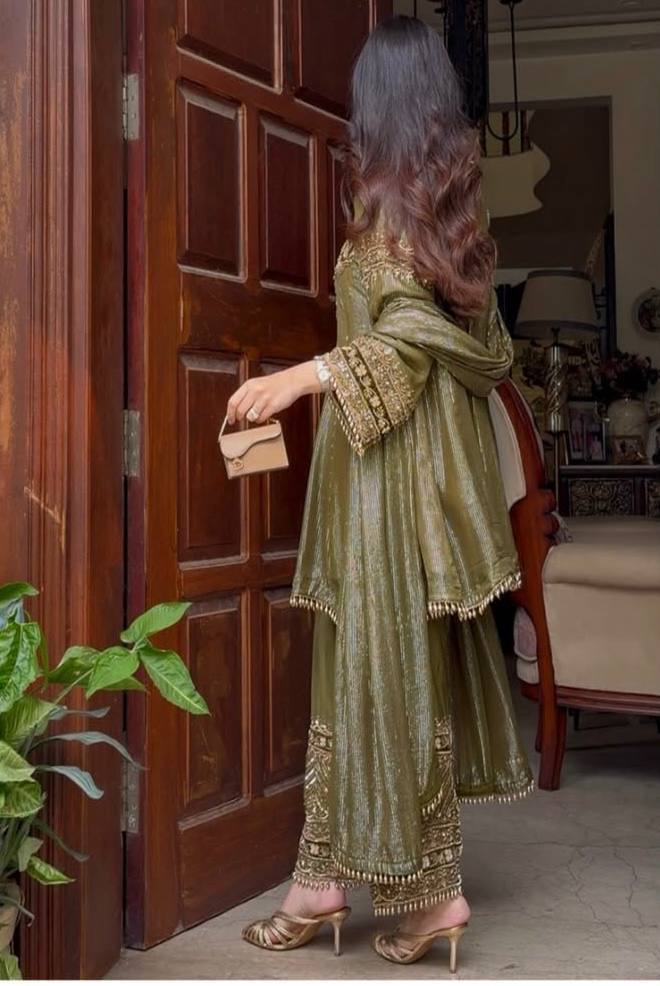 Charming Green Color Sequence Embroidered Palazzo With Dupatta Suit
