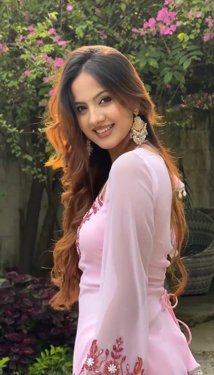 Demanding Pink Color Sequence Embroidered 3 Pieces Palazzo Suit