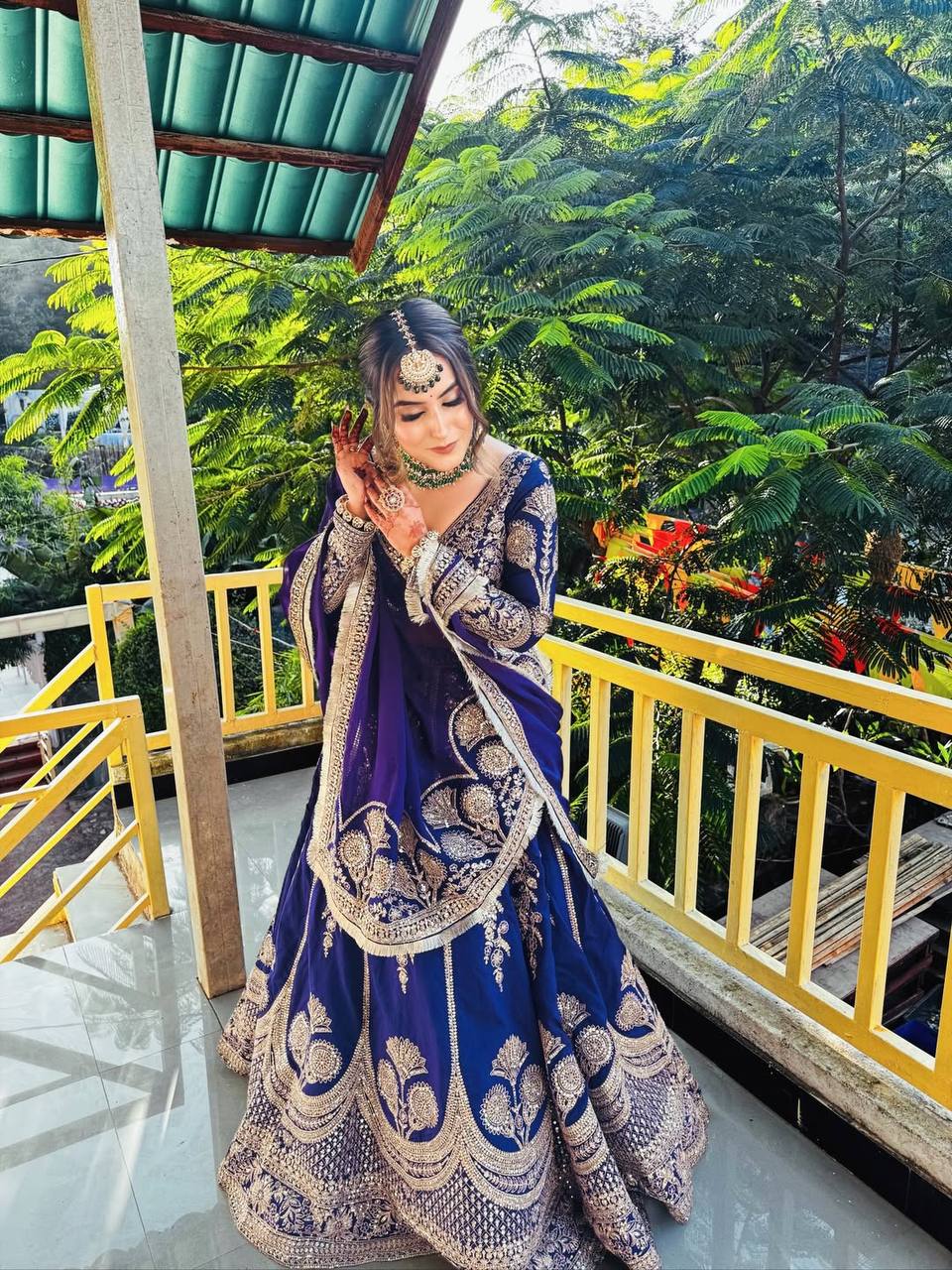 Luxuriant Purple Sequence Embroidered Lehenga With Dupatta