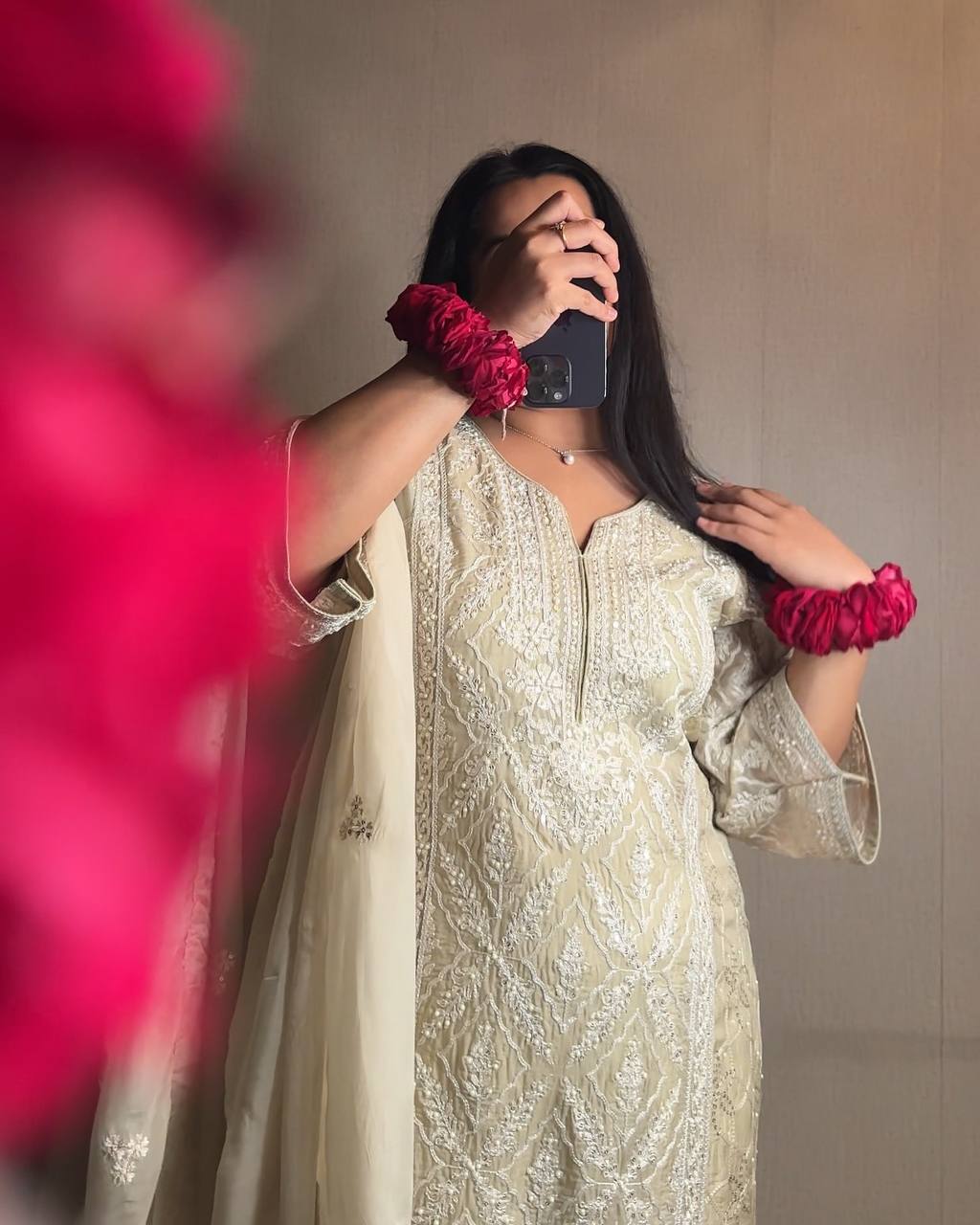 Festive Wear Off White Color Heavy Faux Georgette With Rich Embroidery Sequin Work Salwar Suit