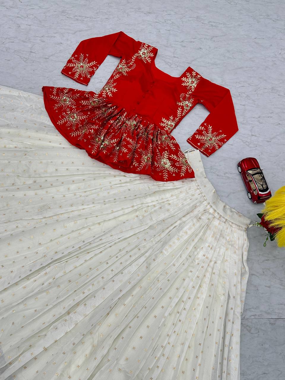 South Style Wear Chinon Heavy Thread With Sequence Work Lehenga Choli