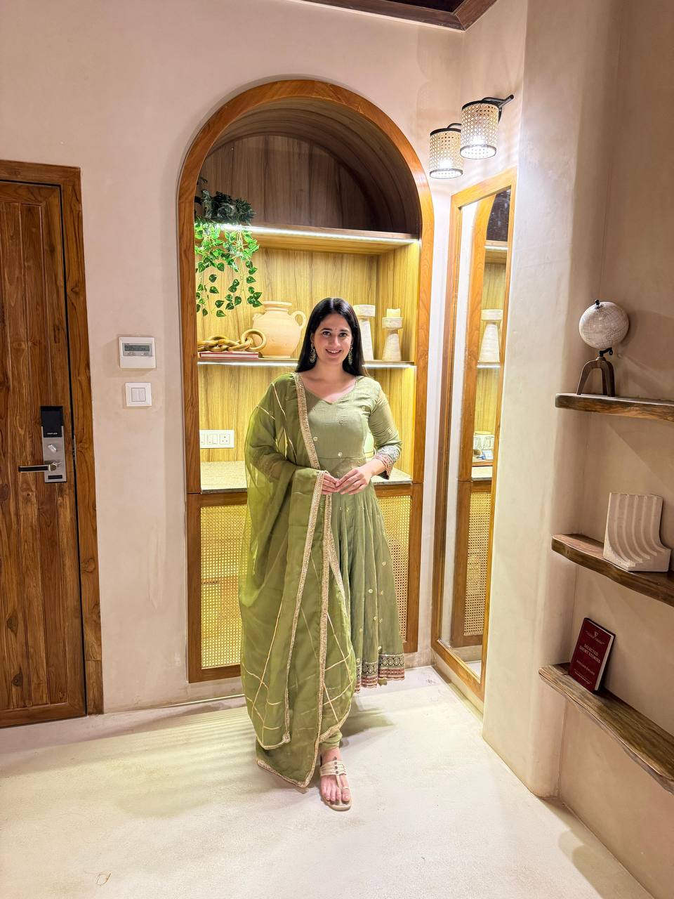 Wedding Wear Green Color Sequence Embroidered Anarkali Suit