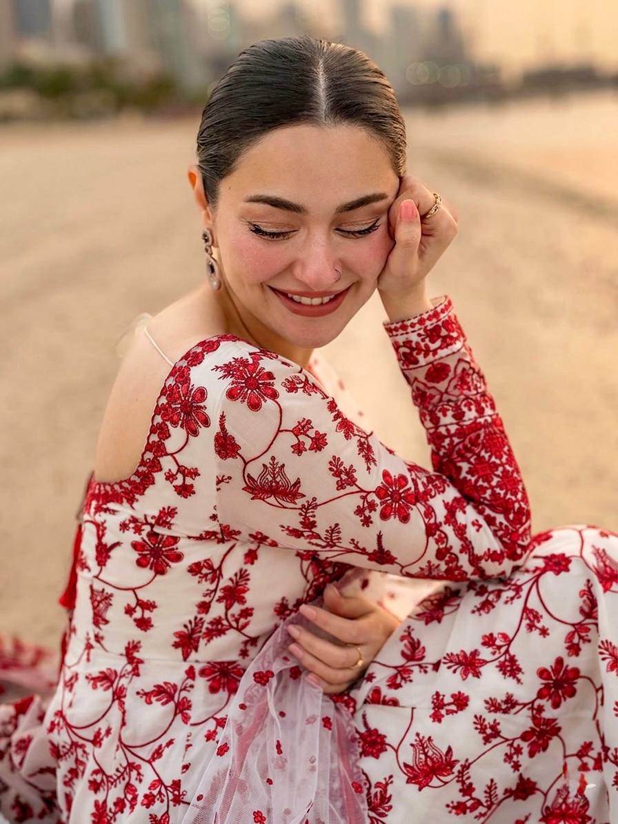 Function Wear White Color Heavy Embroidery Work Gown Set