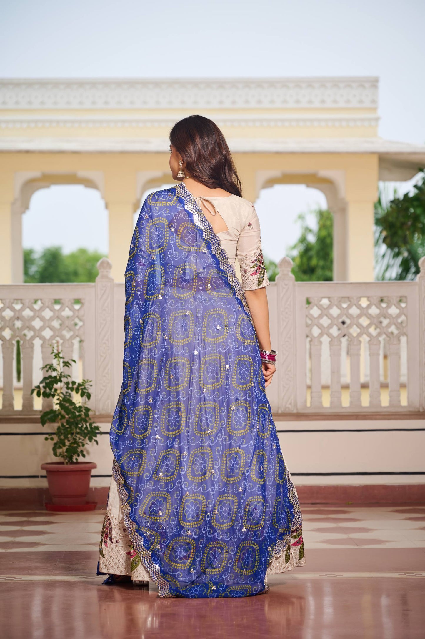 Weddings Wear Blue Color Embroidery Beautiful Lehenga Choli