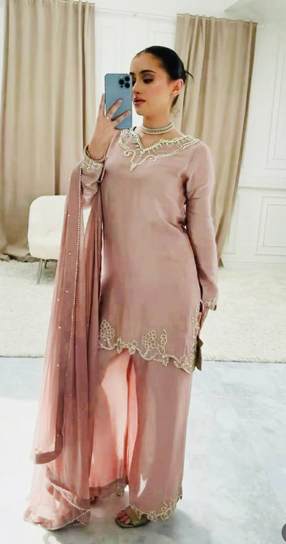 Wedding Wear Light Pink Color Designer Salwar Suit