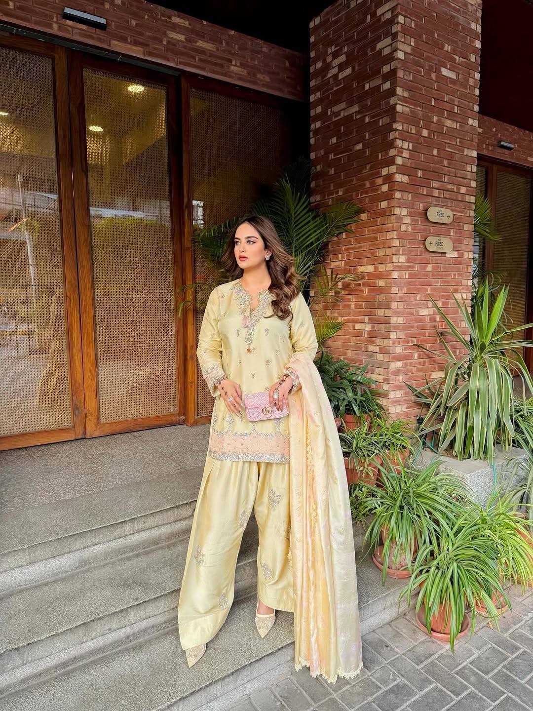 Superhit Yellow Color Sequence Embroidered Salwar Suit