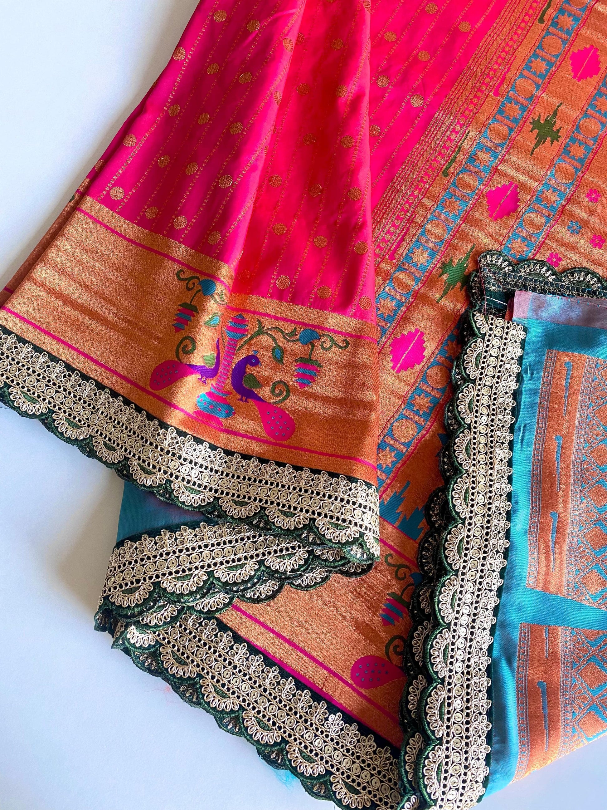 Ravishing Pink Color Paithani Silk Saree
